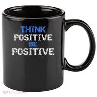 Positive For Motivational Kindness - Positive Message 11oz C Handle Ceramic Mug