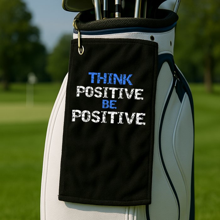 Positive For Motivational Kindness - Positive Message Golf Towel