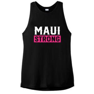 Pray For Maui Hawaii Strong Maui Lahaina Hawaiian Islands Gift Ladies PosiCharge Tri-Blend Wicking Tank