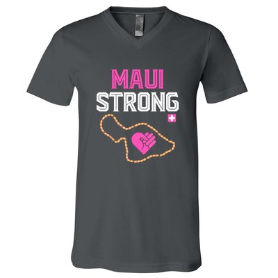 Pray For Maui Hawaii Strong Gift V-Neck T-Shirt