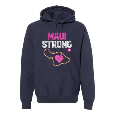 Pray For Maui Hawaii Strong Gift Premium Hoodie