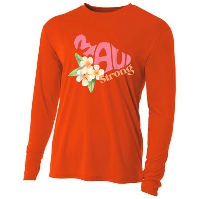 Pray for Maui Hawaii Strong Cooling Performance Long Sleeve Crew