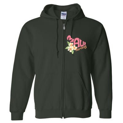 Pray for Maui Hawaii Strong Full Zip Hoodie