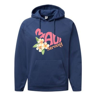 Pray for Maui Hawaii Strong Performance Fleece Hoodie