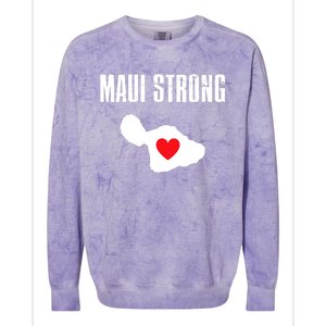 Pray For Maui Hawaii Maui Strong Maui Wildfire Relief Colorblast Crewneck Sweatshirt