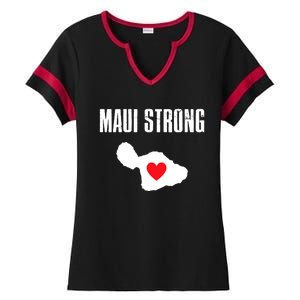 Pray For Maui Hawaii Maui Strong Maui Wildfire Relief Ladies Halftime Notch Neck Tee