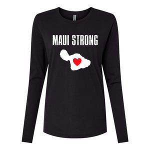 Pray For Maui Hawaii Maui Strong Maui Wildfire Relief Womens Cotton Relaxed Long Sleeve T-Shirt