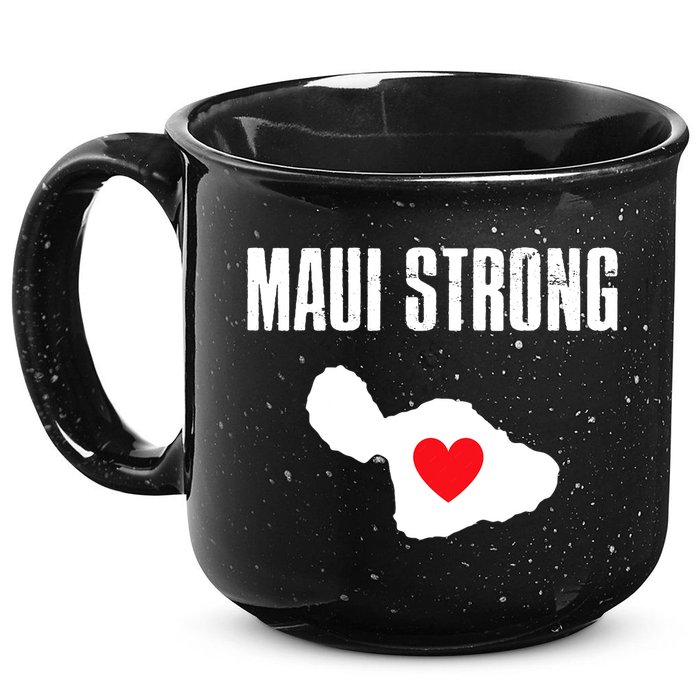 Pray For Maui Hawaii Maui Strong Maui Wildfire Relief 15oz Campfire Ceramic Mug