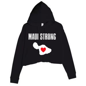 Pray For Maui Hawaii Maui Strong Maui Wildfire Relief Crop Fleece Hoodie