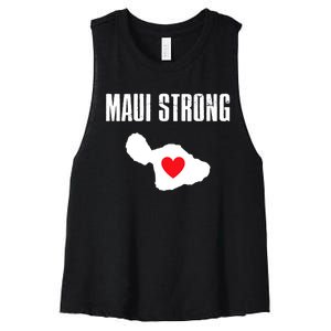 Pray For Maui Hawaii Maui Strong Maui Wildfire Relief Women's Racerback Cropped Tank