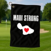 Pray For Maui Hawaii Maui Strong Maui Wildfire Relief Golf Towel