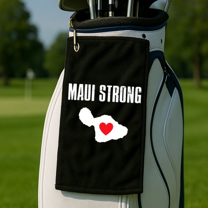 Pray For Maui Hawaii Maui Strong Maui Wildfire Relief Golf Towel