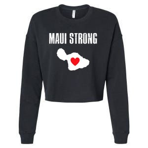 Pray For Maui Hawaii Maui Strong Maui Wildfire Relief Cropped Pullover Crew