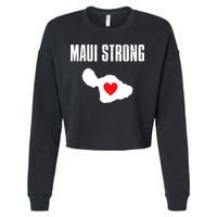 Pray For Maui Hawaii Maui Strong Maui Wildfire Relief Cropped Pullover Crew