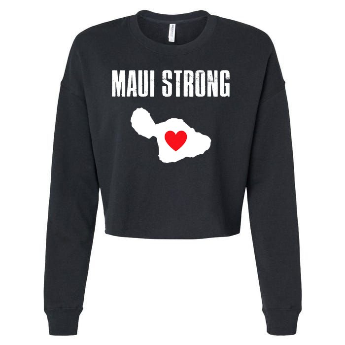 Pray For Maui Hawaii Maui Strong Maui Wildfire Relief Cropped Pullover Crew