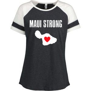 Pray For Maui Hawaii Maui Strong Maui Wildfire Relief Enza Ladies Jersey Colorblock Tee