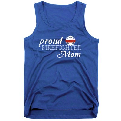 Proud Firefighter Mom Firefighting Gift Tank Top