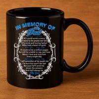 Poem For My Dad In Heaven My Dad Is My Guardian Angel Gift 11oz C Handle Ceramic Mug