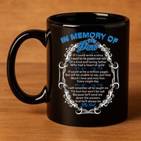 Poem For My Dad In Heaven My Dad Is My Guardian Angel Gift 11oz C Handle Ceramic Mug