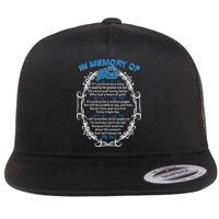 Poem For My Dad In Heaven My Dad Is My Guardian Angel Gift Flat Bill Trucker Hat