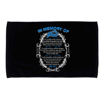 Poem For My Dad In Heaven My Dad Is My Guardian Angel Gift Microfiber Hand Towel