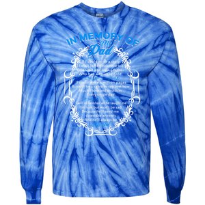 Poem For My Dad In Heaven My Dad Is My Guardian Angel Gift Tie-Dye Long Sleeve Shirt