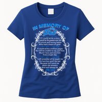 Poem For My Dad In Heaven My Dad Is My Guardian Angel Gift Womens T-Shirt