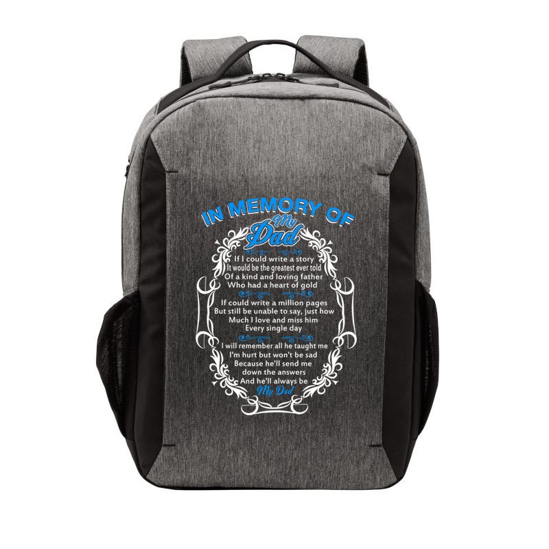 Poem For My Dad In Heaven My Dad Is My Guardian Angel Gift Vector Backpack