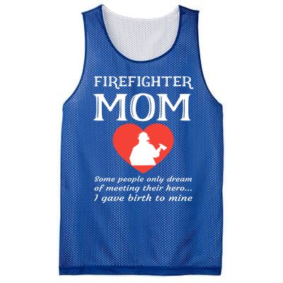 Proud Firefighter Mom Fire Fire Mother Heart Gift Mesh Reversible Basketball Jersey Tank