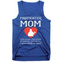 Proud Firefighter Mom Fire Fire Mother Heart Gift Tank Top