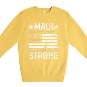 Pray For Maui Hawaii Strong Premium Crewneck Sweatshirt