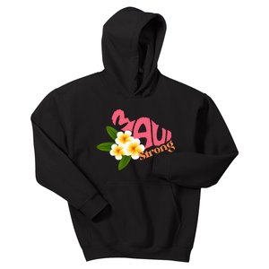 Pray For Maui Hawaii Strong Palm Flower Gift Hawaii Fires Kids Hoodie