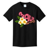 Pray For Maui Hawaii Strong Palm Flower Gift Hawaii Fires Kids T-Shirt