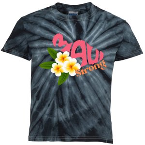 Pray For Maui Hawaii Strong Palm Flower Gift Hawaii Fires Kids Tie-Dye T-Shirt