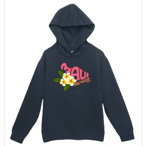 Pray For Maui Hawaii Strong Palm Flower Gift Hawaii Fires Urban Pullover Hoodie