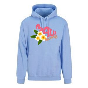 Pray For Maui Hawaii Strong Palm Flower Gift Hawaii Fires Unisex Surf Hoodie