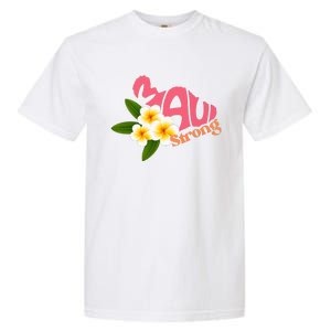 Pray For Maui Hawaii Strong Palm Flower Gift Hawaii Fires Garment-Dyed Heavyweight T-Shirt