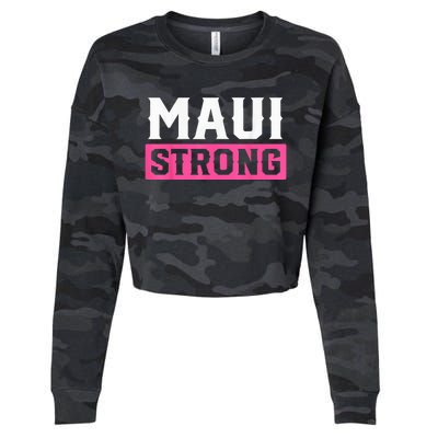 Pray for Maui Hawaii Strong - Maui Lahaina Hawaiian Islands Cropped Pullover Crew