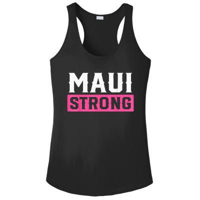 Pray for Maui Hawaii Strong - Maui Lahaina Hawaiian Islands Ladies PosiCharge Competitor Racerback Tank