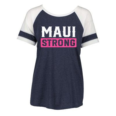 Pray for Maui Hawaii Strong - Maui Lahaina Hawaiian Islands Enza Ladies Jersey Colorblock Tee