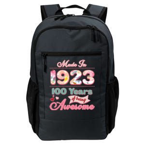 Pink Floral Made In 1923 100 Years Of Being Awesome Birthday Daily Commute Backpack