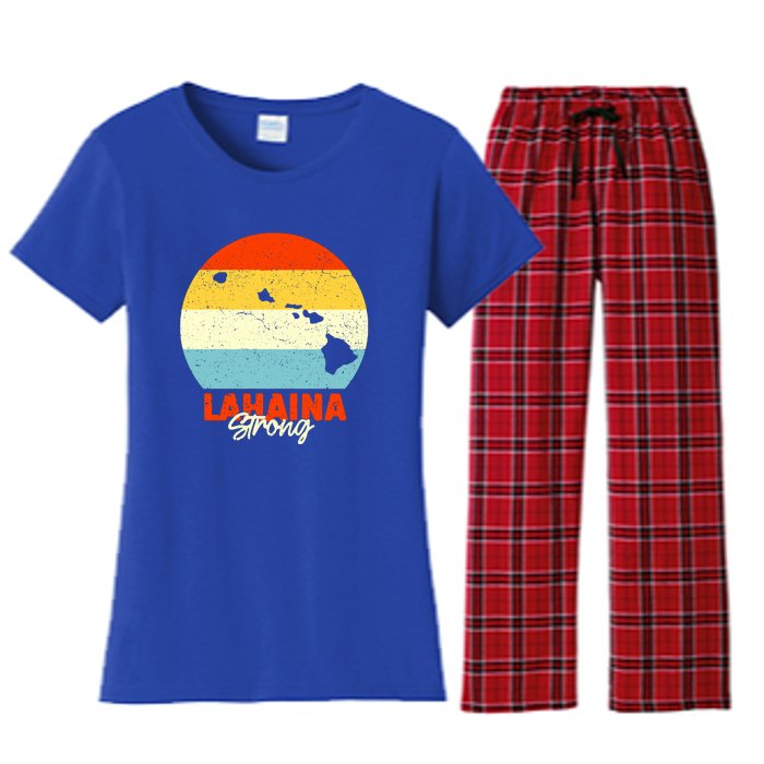 Pay For Maui Lahaina Strong Vintage Gift Women's Flannel Pajama Set