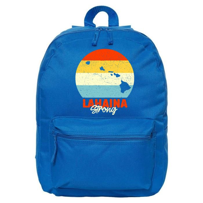 Pay For Maui Lahaina Strong Vintage Gift 16 in Basic Backpack