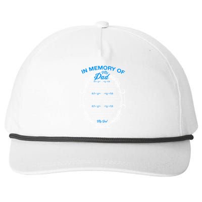 Poem For My Dad In Heaven My Dad Is My Guardian Angel Funny Gift Snapback Five-Panel Rope Hat