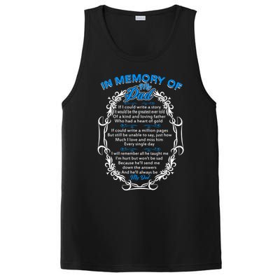 Poem For My Dad In Heaven My Dad Is My Guardian Angel Funny Gift PosiCharge Competitor Tank