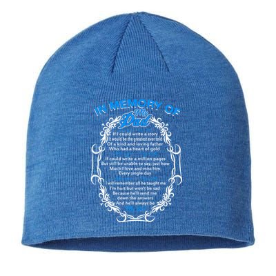 Poem For My Dad In Heaven My Dad Is My Guardian Angel Funny Gift Sustainable Beanie