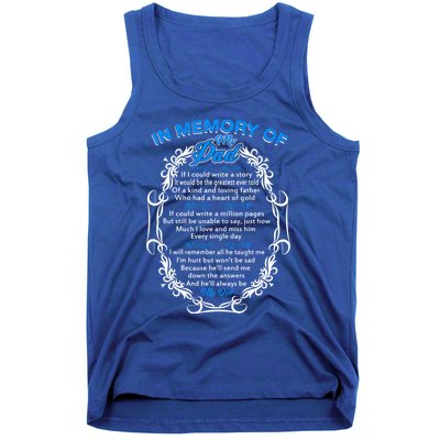 Poem For My Dad In Heaven My Dad Is My Guardian Angel Funny Gift Tank Top