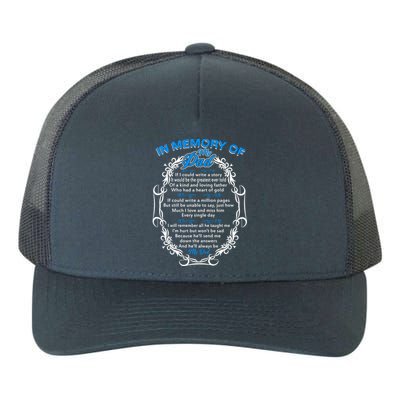 Poem For My Dad In Heaven My Dad Is My Guardian Angel Funny Gift Yupoong Adult 5-Panel Trucker Hat