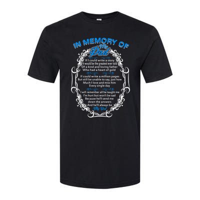 Poem For My Dad In Heaven My Dad Is My Guardian Angel Funny Gift Softstyle CVC T-Shirt