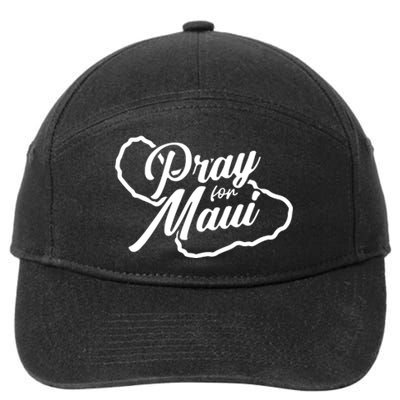 Pray For Maui Gift 7-Panel Snapback Hat